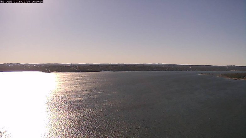 Lake Travis webcam, February 24, 2016 3:25 PM CT