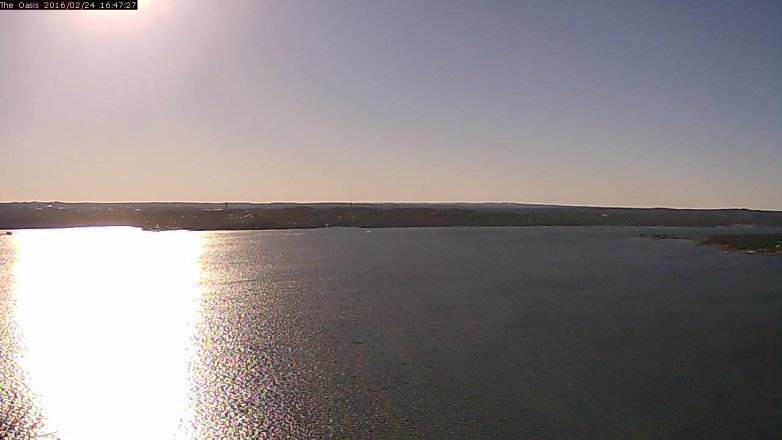 Lake Travis webcam, February 24, 2016 3:55 PM CT
