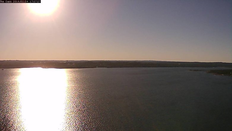 Lake Travis webcam, February 24, 2016 4:15 PM CT