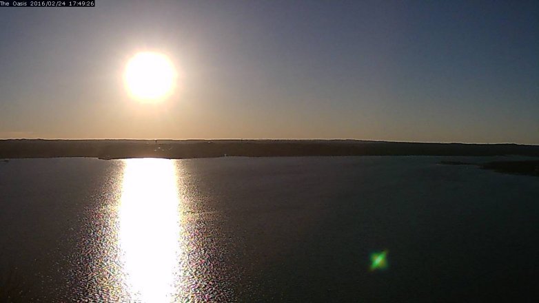 Lake Travis webcam, February 24, 2016 4:55 PM CT
