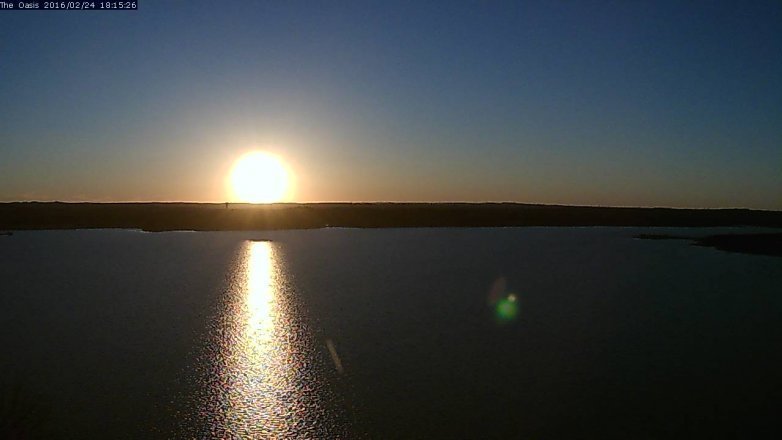 Lake Travis webcam, February 24, 2016 5:20 PM CT