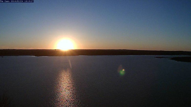 Lake Travis webcam, February 24, 2016 5:25 PM CT