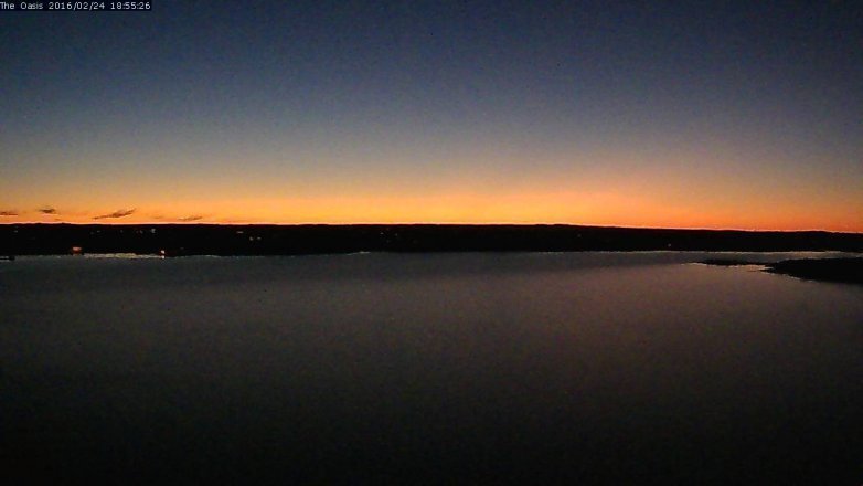 Lake Travis webcam, February 24, 2016 6:00 PM CT
