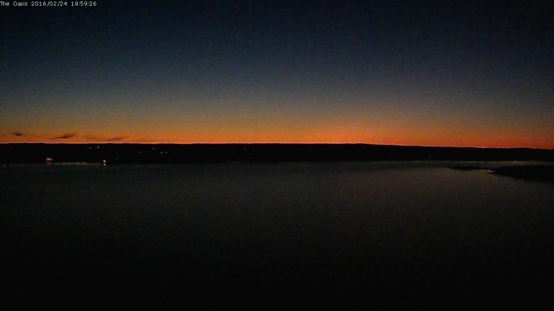 Lake Travis webcam, February 24, 2016 6:05 PM CT