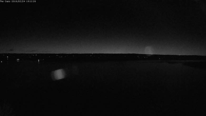 Lake Travis webcam, February 24, 2016 6:20 PM CT