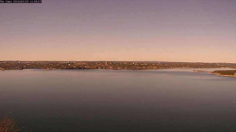 Lake Travis webcam, February 25, 2016 10:10 AM CT