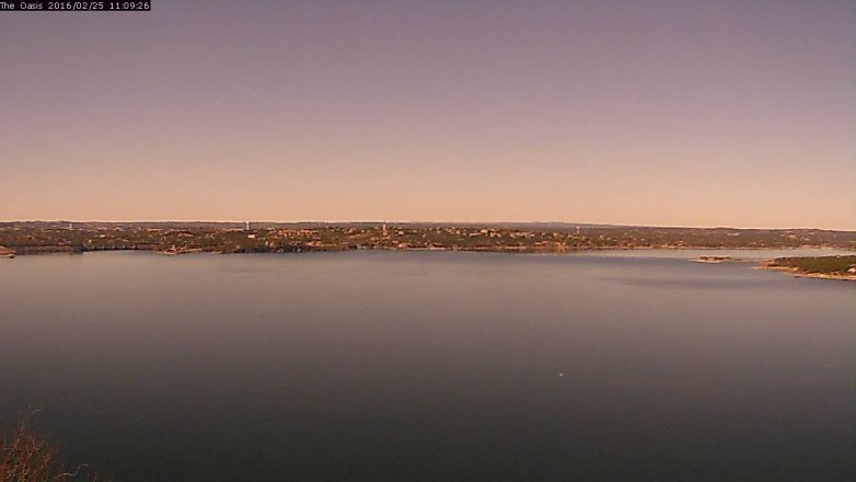 Lake Travis webcam, February 25, 2016 10:15 AM CT