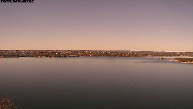 Lake Travis webcam, February 25, 2016 10:20 AM CT