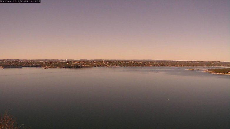 Lake Travis webcam, February 25, 2016 10:25 AM CT