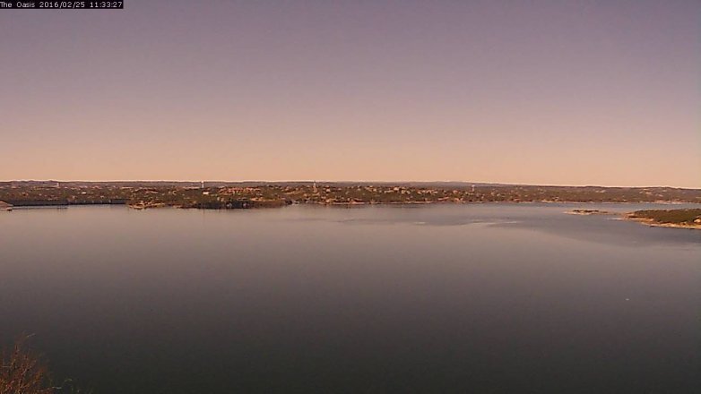 Lake Travis webcam, February 25, 2016 10:40 AM CT