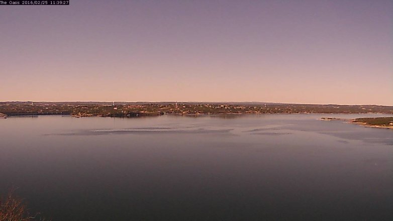 Lake Travis webcam, February 25, 2016 10:45 AM CT