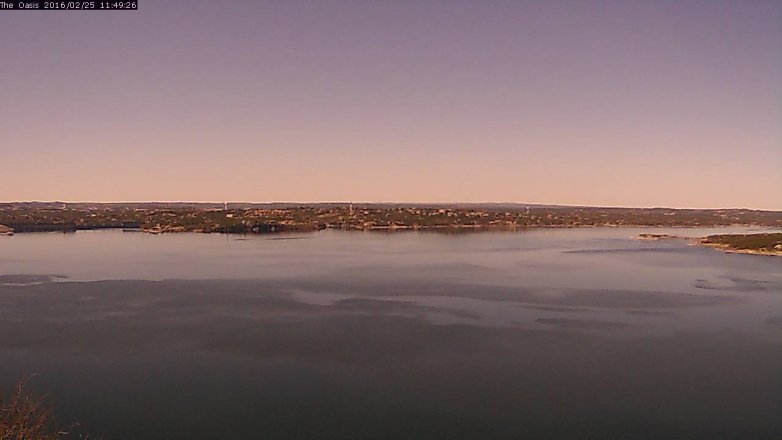 Lake Travis webcam, February 25, 2016 10:55 AM CT
