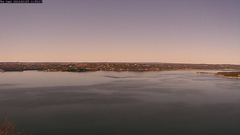 Lake Travis webcam, February 25, 2016 11:00 AM CT