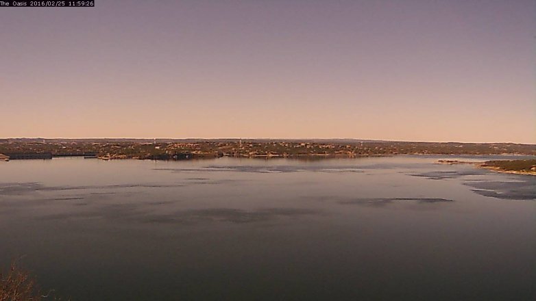 Lake Travis webcam, February 25, 2016 11:05 AM CT