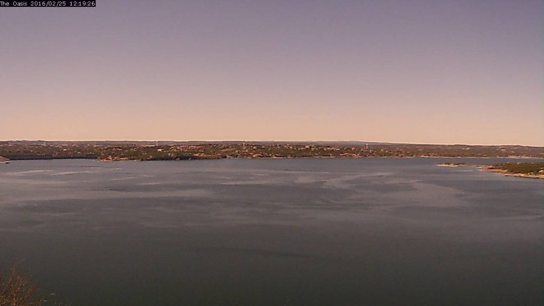 Lake Travis webcam, February 25, 2016 11:25 AM CT