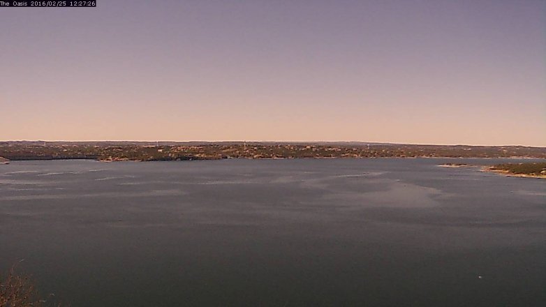 Lake Travis webcam, February 25, 2016 11:35 AM CT