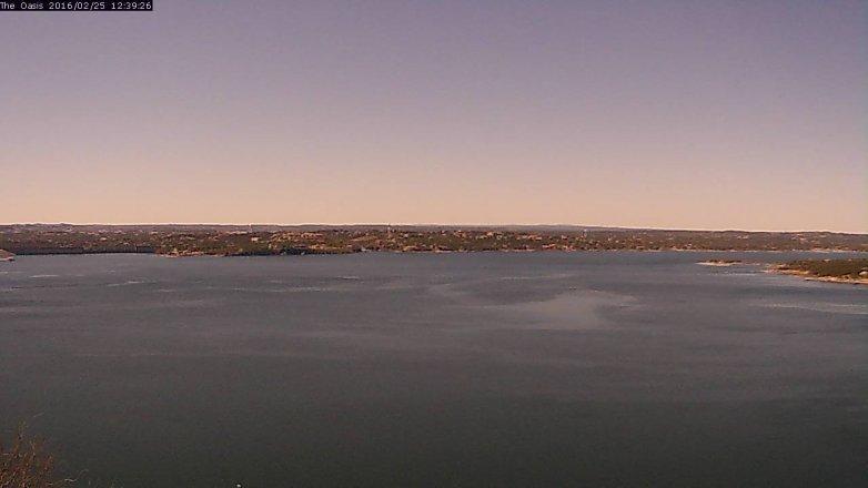 Lake Travis webcam, February 25, 2016 11:45 AM CT