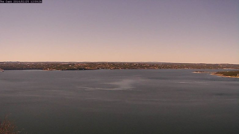 Lake Travis webcam, February 25, 2016 12:05 PM CT