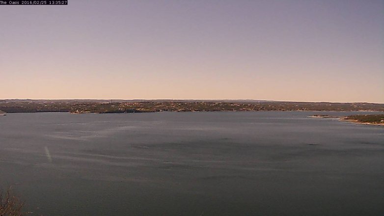 Lake Travis webcam, February 25, 2016 12:40 PM CT