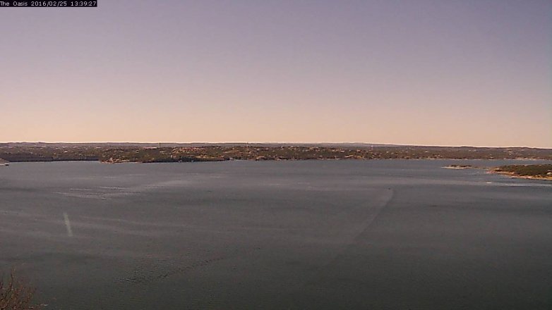 Lake Travis webcam, February 25, 2016 12:45 PM CT