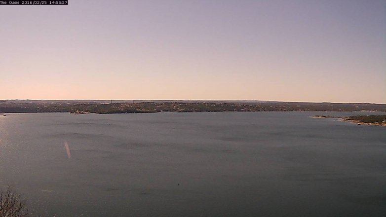 Lake Travis webcam, February 25, 2016 2:00 PM CT