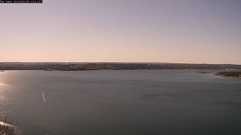 Lake Travis webcam, February 25, 2016 2:20 PM CT