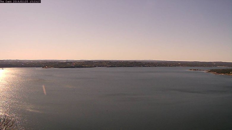Lake Travis webcam, February 25, 2016 2:30 PM CT