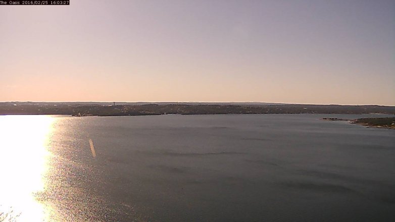 Lake Travis webcam, February 25, 2016 3:10 PM CT