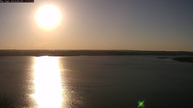 Lake Travis webcam, February 25, 2016 4:40 PM CT