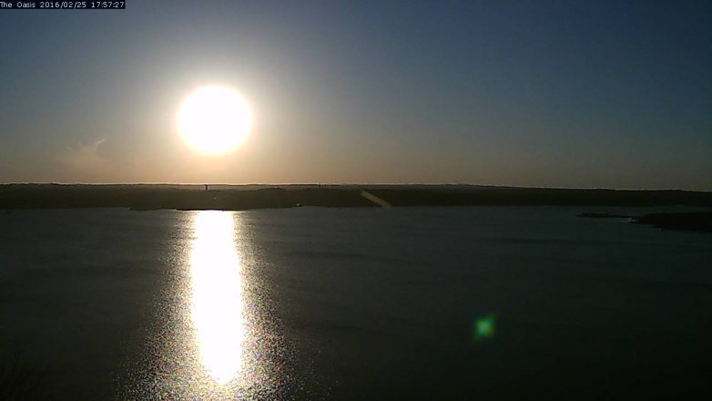 Lake Travis webcam, February 25, 2016 5:05 PM CT