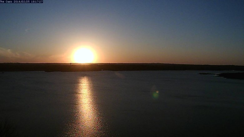 Lake Travis webcam, February 25, 2016 5:25 PM CT