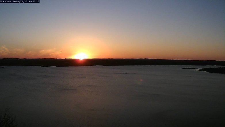 Lake Travis webcam, February 25, 2016 5:30 PM CT