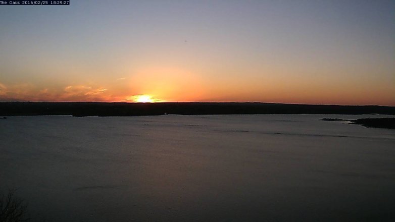 Lake Travis webcam, February 25, 2016 5:35 PM CT