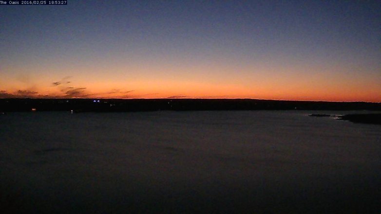 Lake Travis webcam, February 25, 2016 6:00 PM CT