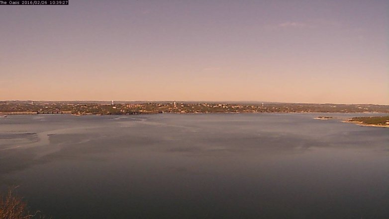 Lake Travis webcam, February 26, 2016 9:45 AM CT