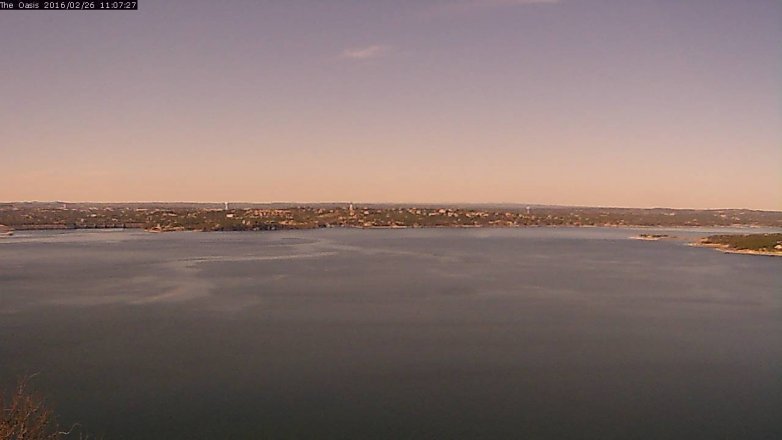 Lake Travis webcam, February 26, 2016 10:15 AM CT