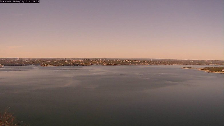 Lake Travis webcam, February 26, 2016 10:30 AM CT