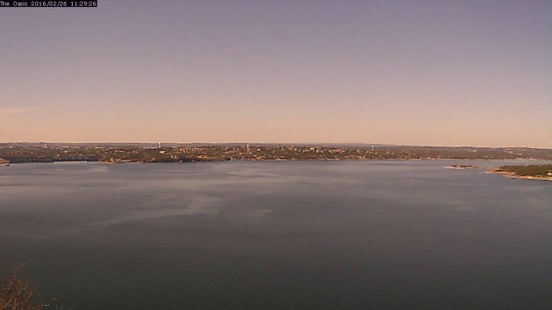 Lake Travis webcam, February 26, 2016 10:35 AM CT