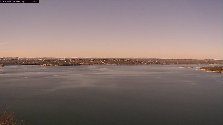 Lake Travis webcam, February 26, 2016 10:40 AM CT