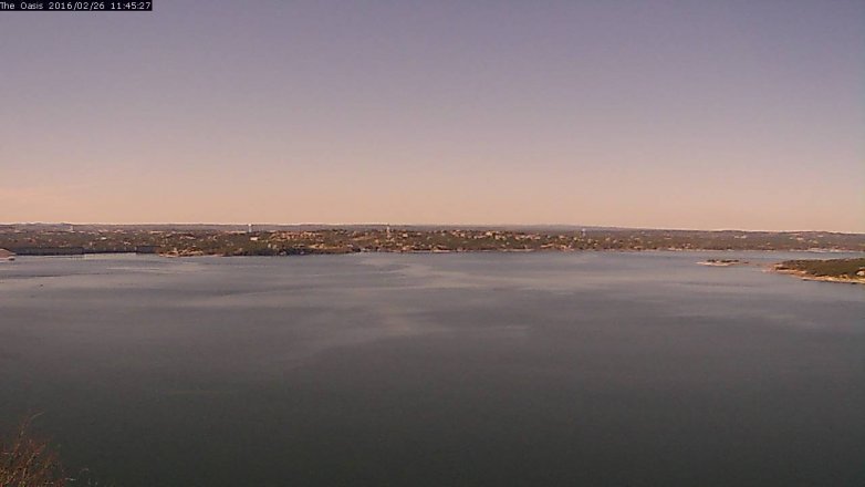 Lake Travis webcam, February 26, 2016 10:50 AM CT