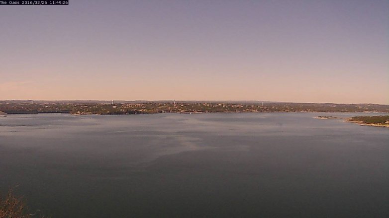Lake Travis webcam, February 26, 2016 10:55 AM CT