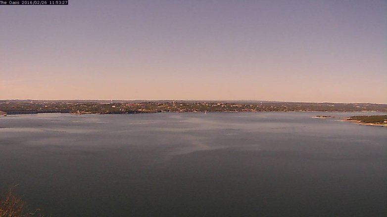 Lake Travis webcam, February 26, 2016 11:00 AM CT