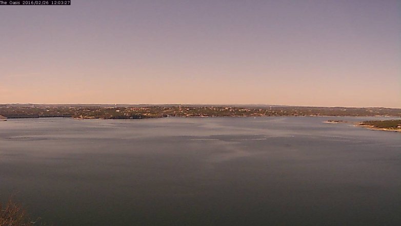 Lake Travis webcam, February 26, 2016 11:10 AM CT