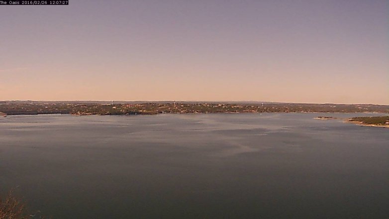 Lake Travis webcam, February 26, 2016 11:15 AM CT