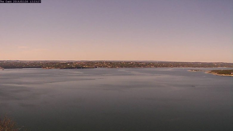 Lake Travis webcam, February 26, 2016 11:30 AM CT
