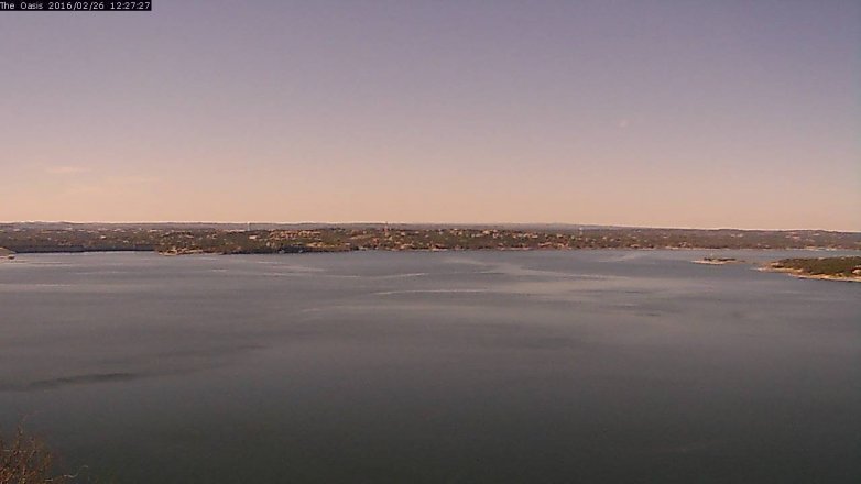 Lake Travis webcam, February 26, 2016 11:35 AM CT