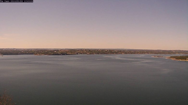 Lake Travis webcam, February 26, 2016 11:50 AM CT