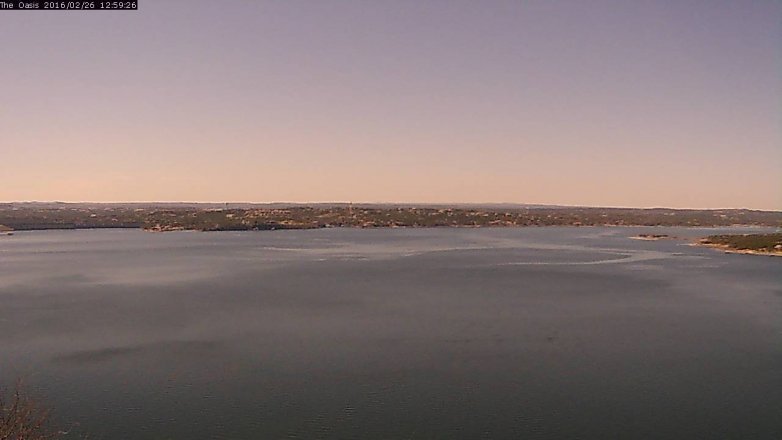 Lake Travis webcam, February 26, 2016 12:05 PM CT