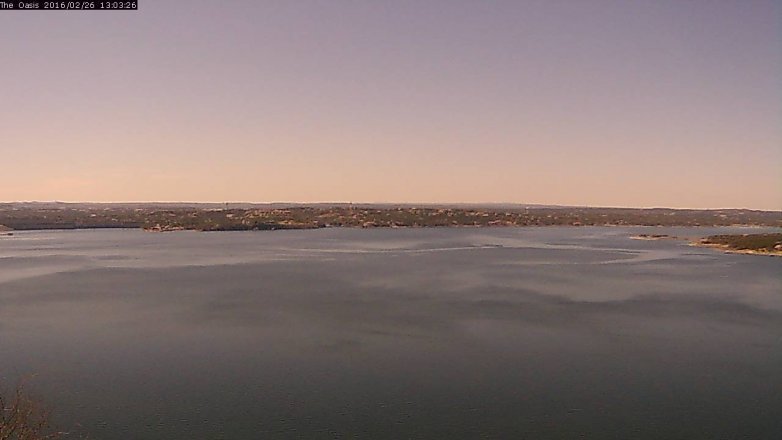 Lake Travis webcam, February 26, 2016 12:10 PM CT