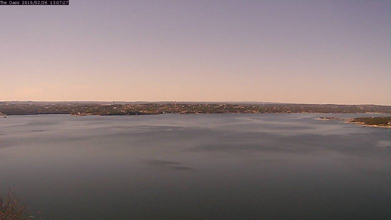 Lake Travis webcam, February 26, 2016 12:15 PM CT
